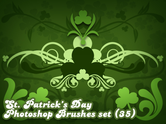 St. Patrick’s Day Photoshop Brushes set (35)