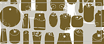 Premium set of Tag shapes PS brushes with swirls decorations in grunge style