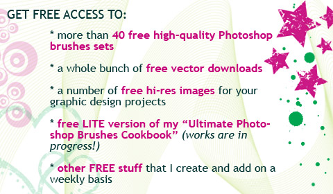 Subscribe to Graphics-Illustrations.com newsletter and the link to all this free stuff will be sent to you by email