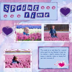 Springtime scrapbook