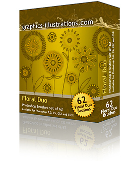 Photoshop Brush - Floral DUO Photoshop Brush - Floral DUO