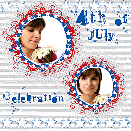 4th of July Scrapbook Quick Page 4th of July Scrapbook Quick Page