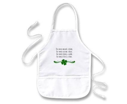 Make your own St. Patricks Day apron in three easy steps