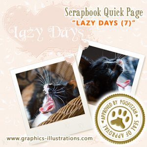 Digital Scrapbook Quick Page Lazy Days (Approved by Poofitzah)