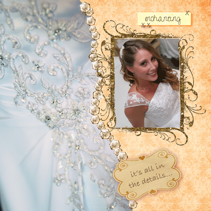 Kira did a great job on the digital scrapbook for her sisters wedding