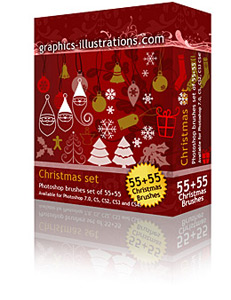 Christmas Photoshop Brushes set