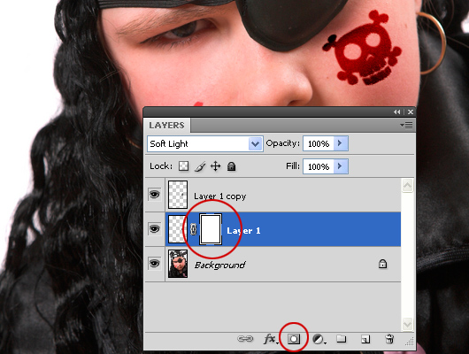 Applying Halloween after-party Photoshop brushes as Tattoos