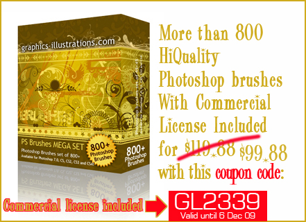 800+ Photoshop brushes MEGA SET
