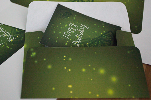 Birthday (gift) card and envelope