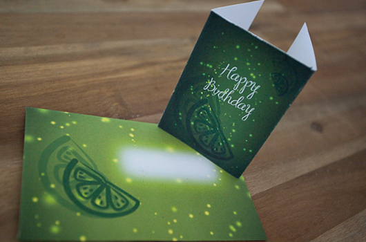 Birthday (gift) card and envelope