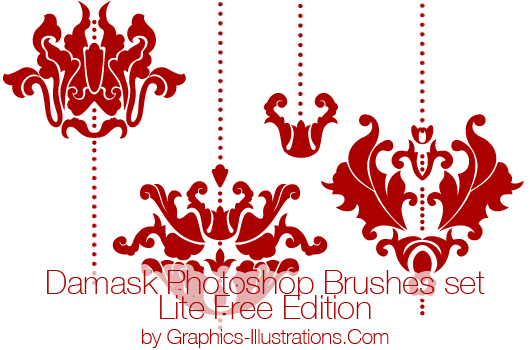 Damask Photoshop Brushes (Digital Stamps)