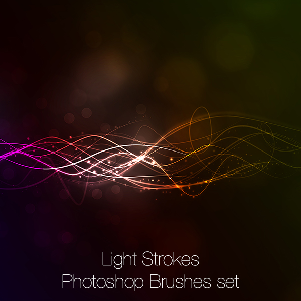 Free Photoshop brushes - Light Strokes (Lightworks)