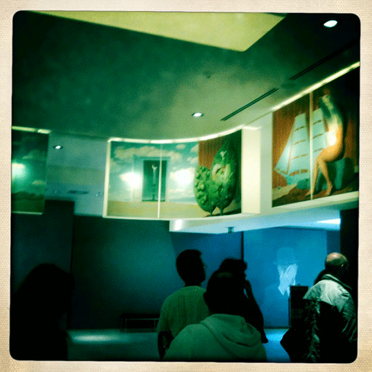 Magritte Exhibition - Bxl, good old iPhone 3 / Hipstamatic