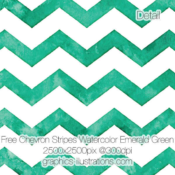 Free download, try before you buy: Chevron Stripes Watercolor Backgrounds, Emerald Green, 2500x2500 px