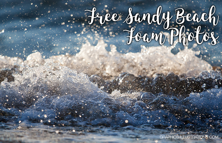 Free Sandy beach foam photos