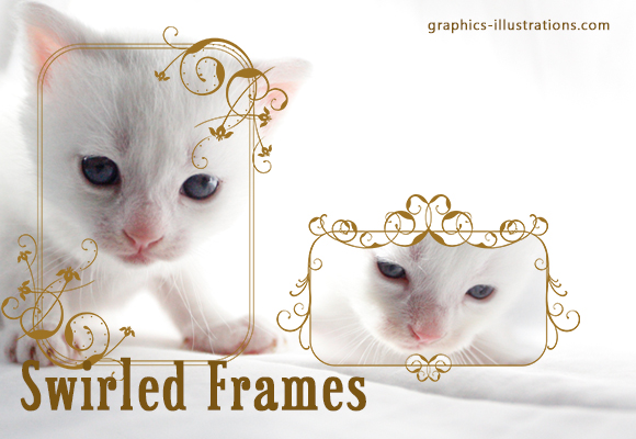 Swirled frames, Photoshop brushes set