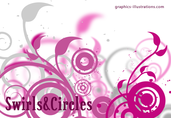 Swirls and Circles Photoshop Brushes Set