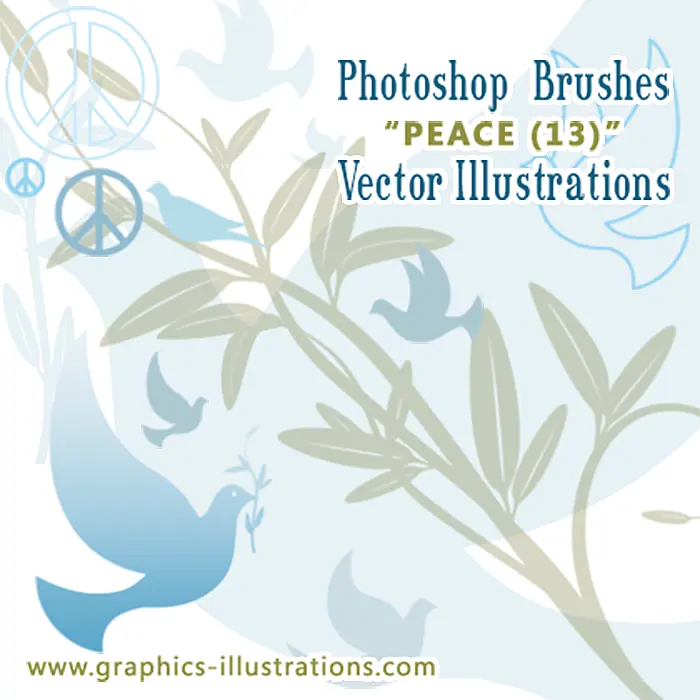 free download peace doves photoshop brushes