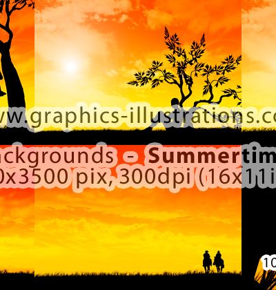 Summertime Sunset Backgrounds & 5 Of Them