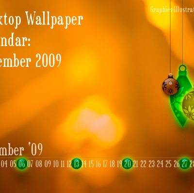 Desktop Wallpaper Calendar: December 2009