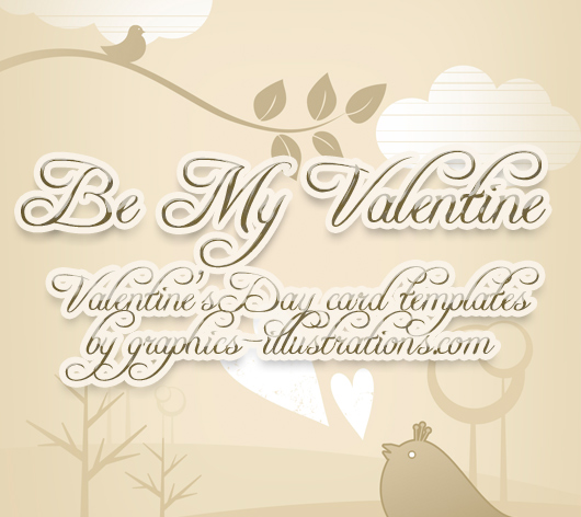 Valentine's Day card templates