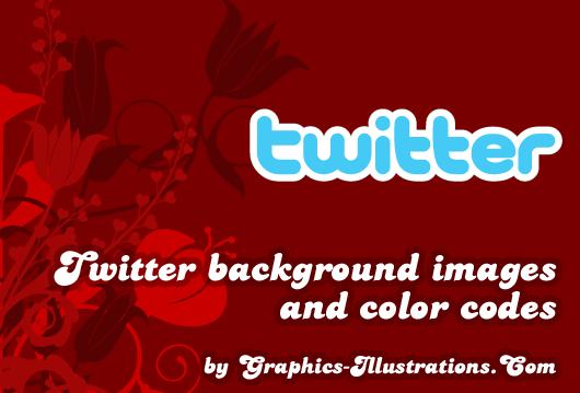 Twitter background images and color codes