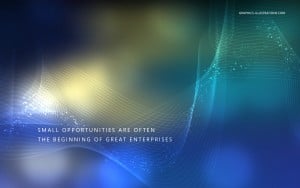 Desktop Wallpaper - The World is Full of Opportunities