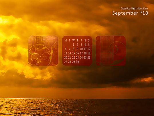 September Desktop Wallpaper Calendar