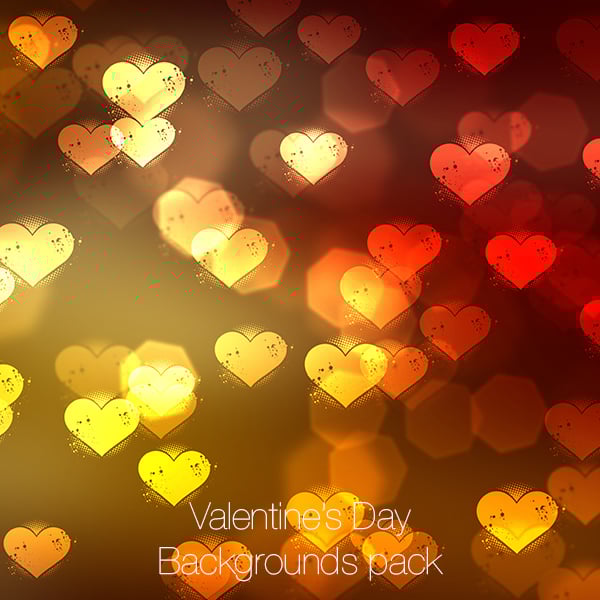 Valentine's Day Backgrounds Pack 
