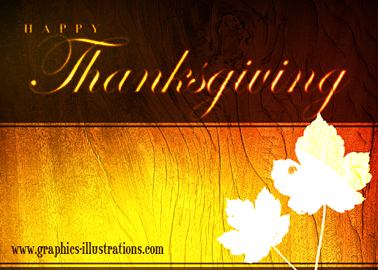 Happy Thanksgiving with free graphic, card or background
