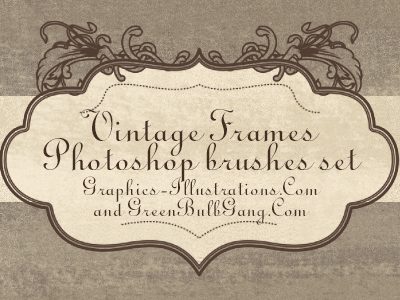 Vintage Frames Photoshop Brushes