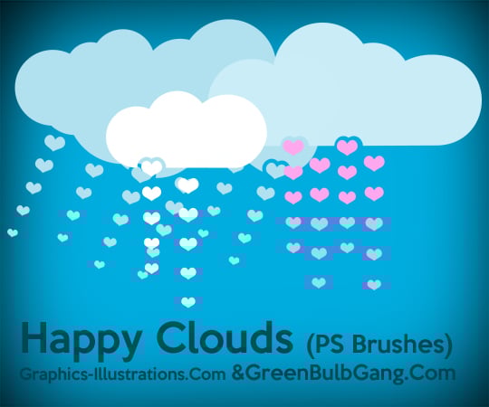Happy Clouds, Free Photoshop Bruhses set