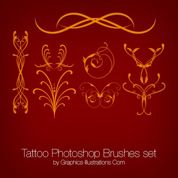 Tattoo Photoshop Brushes and PNGs pack