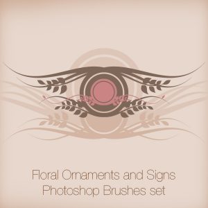 Floral Ornaments and Signs Photoshop Brushes
