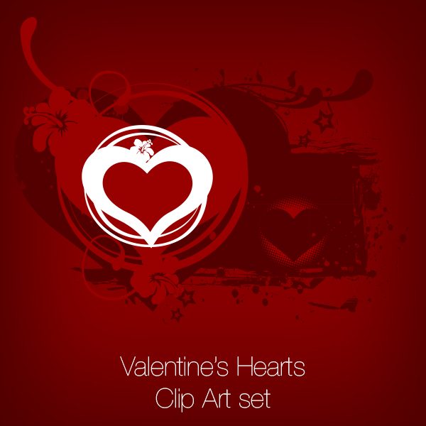 Valentine’s Hearts Clip Art