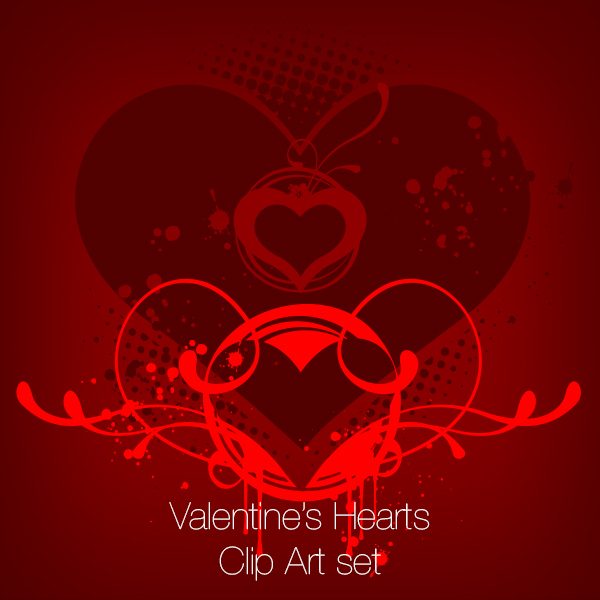 Valentine’s Hearts Clip Art