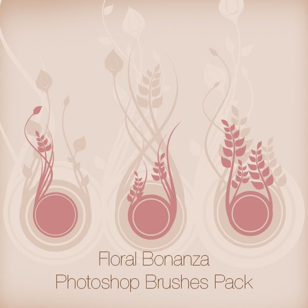 Floral Bonanza Photoshop Brushes Pack