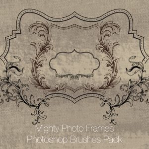 Mighty Photo Frames Photoshop Brushes Pack