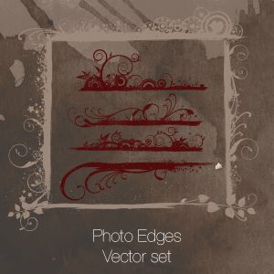 Photo Edges Vector set