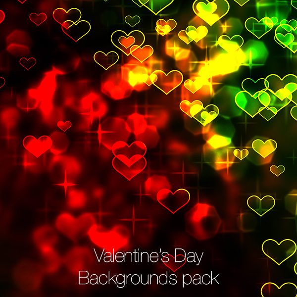 Valentine's Day Backgrounds Pack