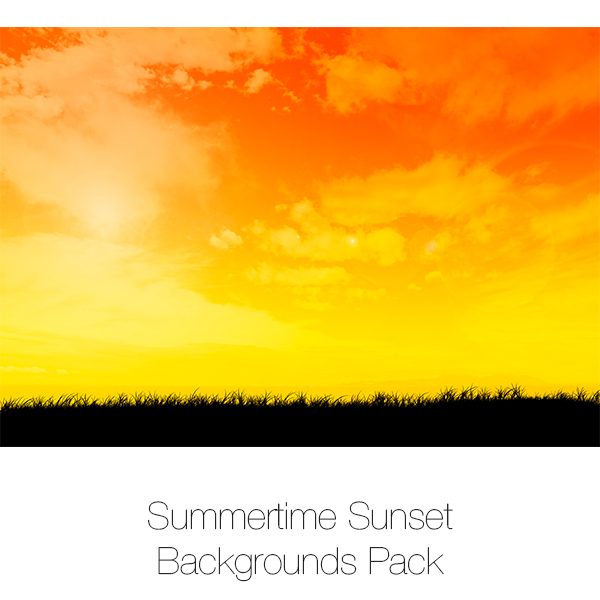 Summertime Sunset Backgrounds Pack
