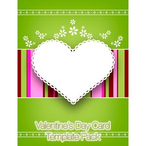 Valentine's Day Cards Design Templates Pack