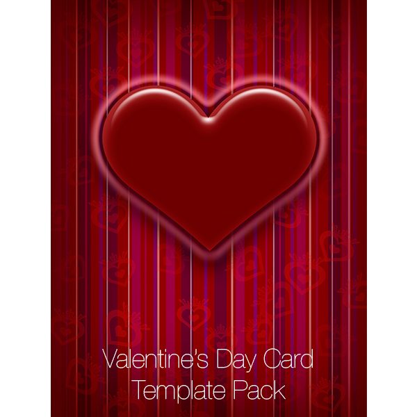 Valentine's Day Cards Design Templates Pack