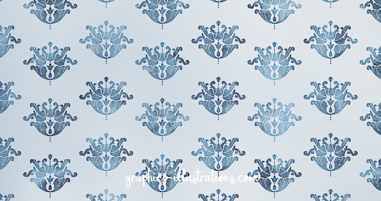 Damask Watercolor Backgrounds
