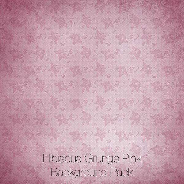 Hibiscus Grunge Pink Backgrounds Pack