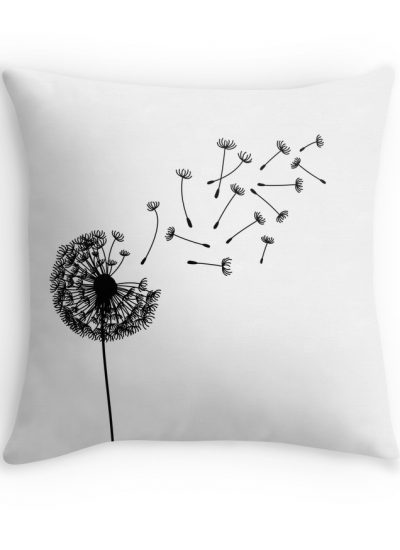 Dandelion Clip Art pillow
