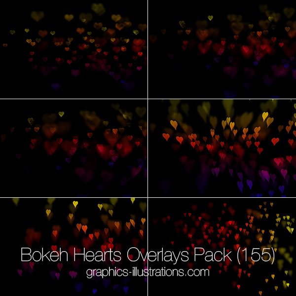Bokeh Hearts Overlays (155)