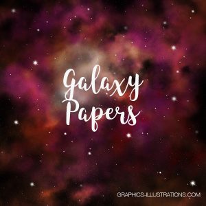 Galaxy Papers, Galaxy Backgrounds 12x12 inches