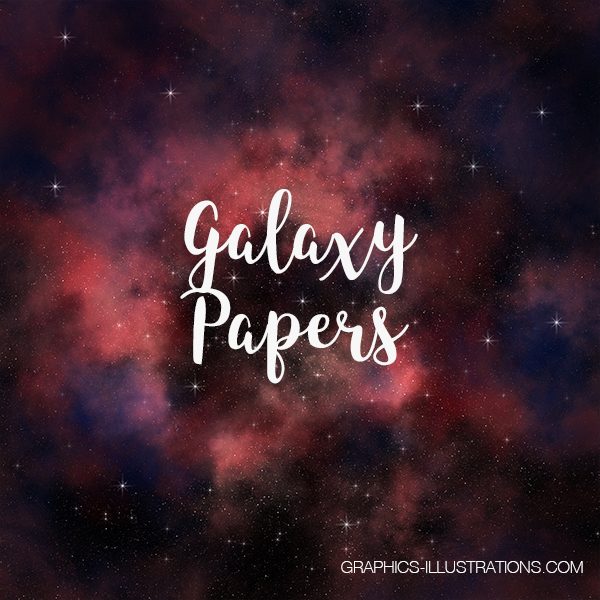 Galaxy Papers, Galaxy Backgrounds 12x12 inches