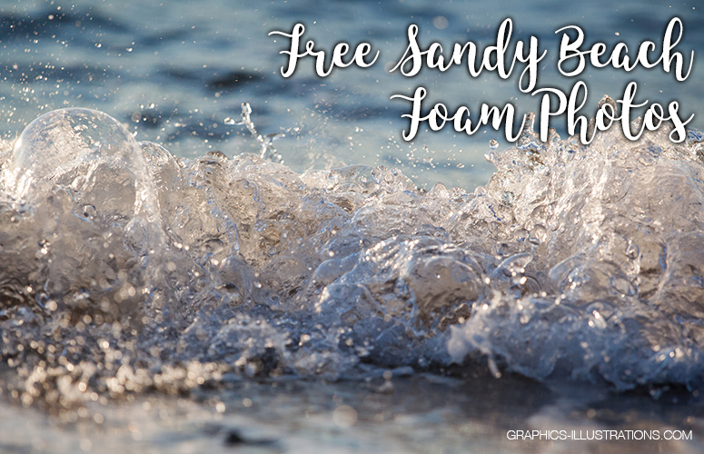 Free Sandy beach foam photos